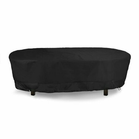 EEVELLE MERIDIAN Series, Rectangular Table Cover  - Black, 66L x 25W x 38H MDTBLREC_66L_38W_25H-BLK